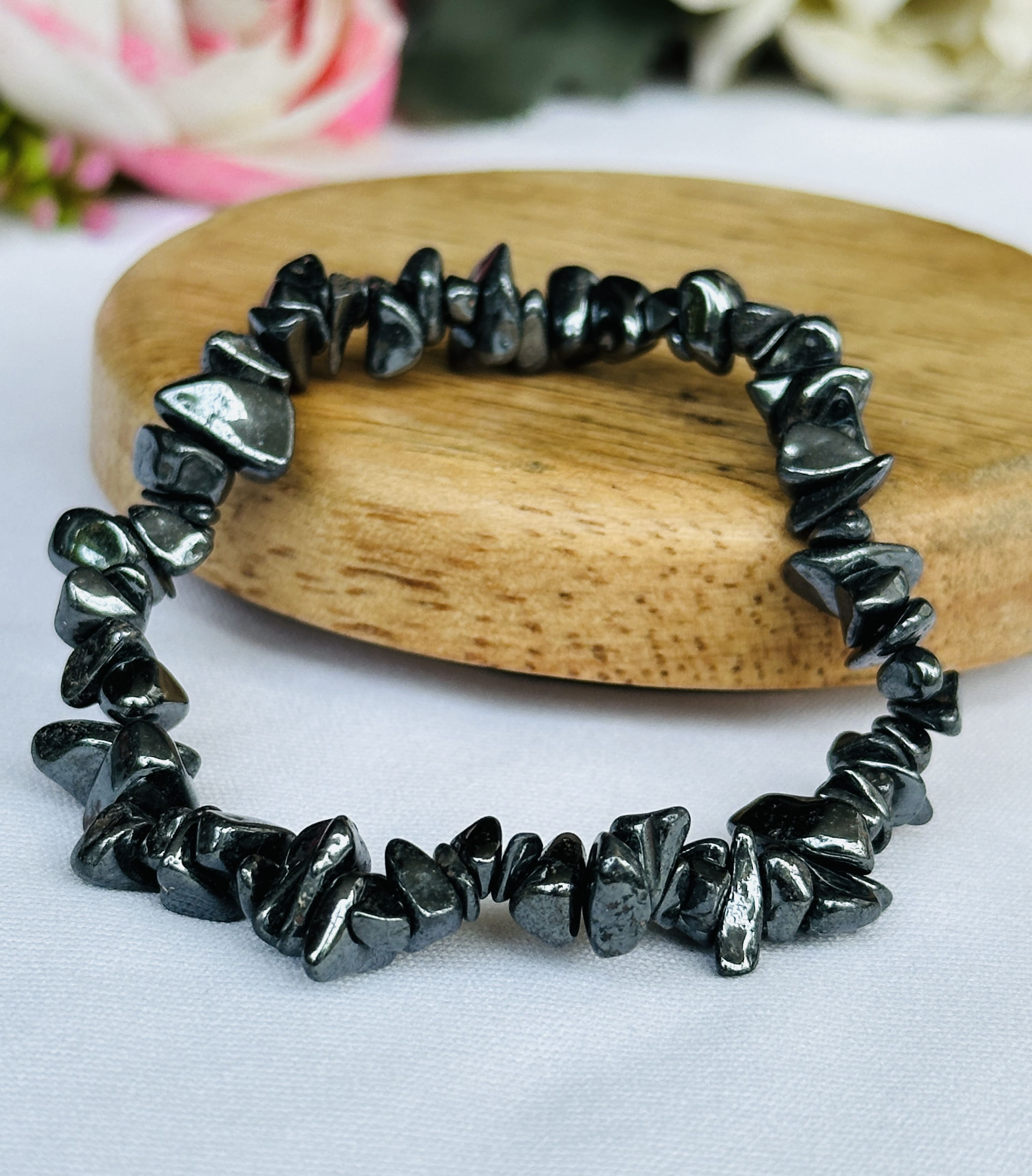 Hematite Raw Bracelet